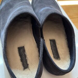 Vince Charcoal Suede Slip-On Footwear